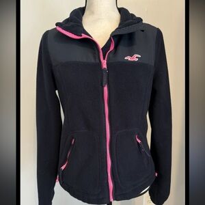 Hollister kids puffer jacket pink & blue size Medium